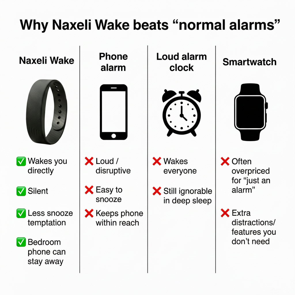 Naxeli Wake - Stop fighting your alarm. Start owning your mornings